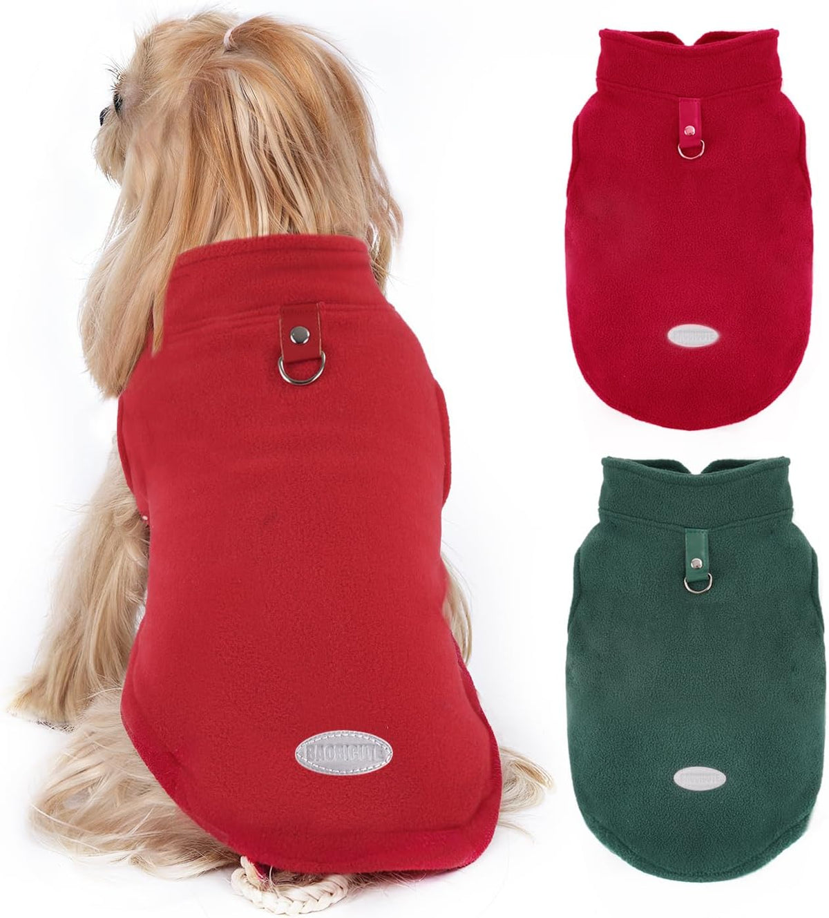 2Pack Fleece Dog Sweaters Vest for Small to Large Dogs