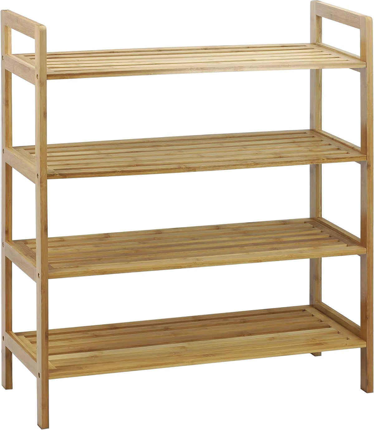 Oceanstar 4SR1668 4-Tier Bamboo Shoe Rack, Natural