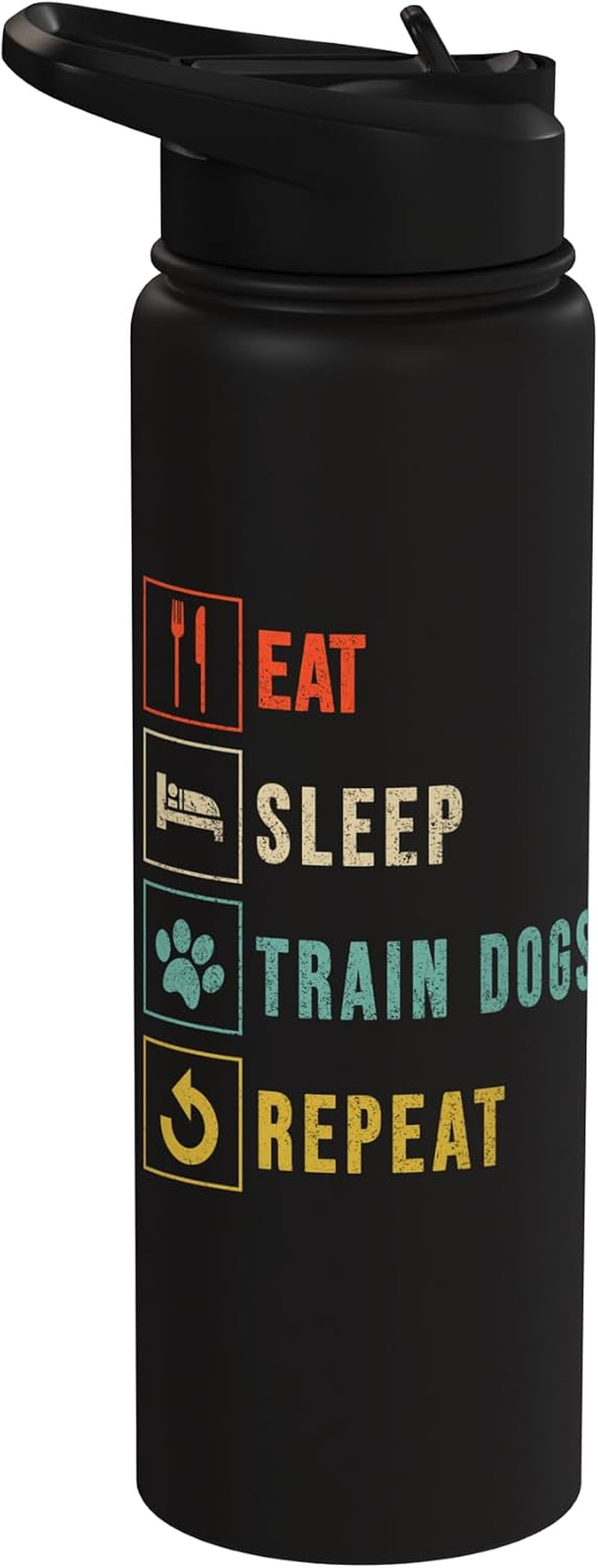 Funny Dog Training Dog Walking Dog Agility Trainer Stainless Steel Insulated Water Bottle