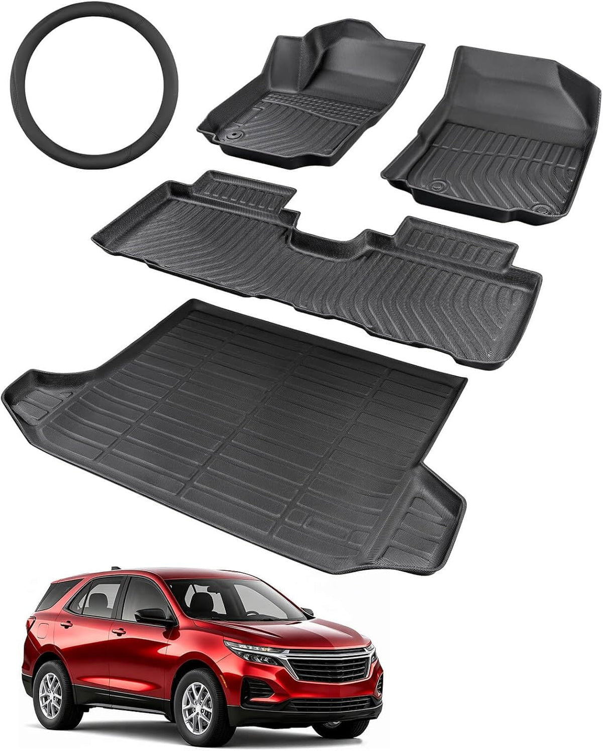 Car Floor Mats for Chevy Equinox for GMC Terrain 2018-2024