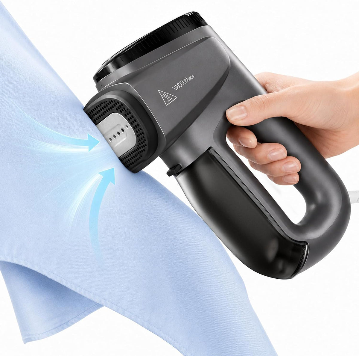 GKJ Vacuum Steamer for Clothes, Handheld Clothes Steamer, 2In1 Steamer & Iron, Portable Travel Garment Steamer, Lightweight, for Quick Wrinkle Removal (110-120V Use)