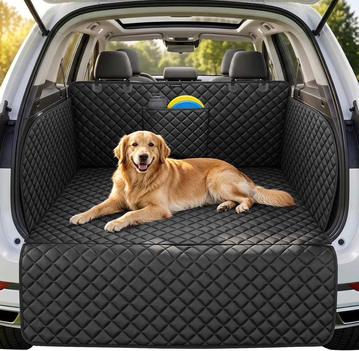 URPOWER SUV Cargo Liner for Dogs Pet Cargo Cover, Bumper & Side Flap, Small
