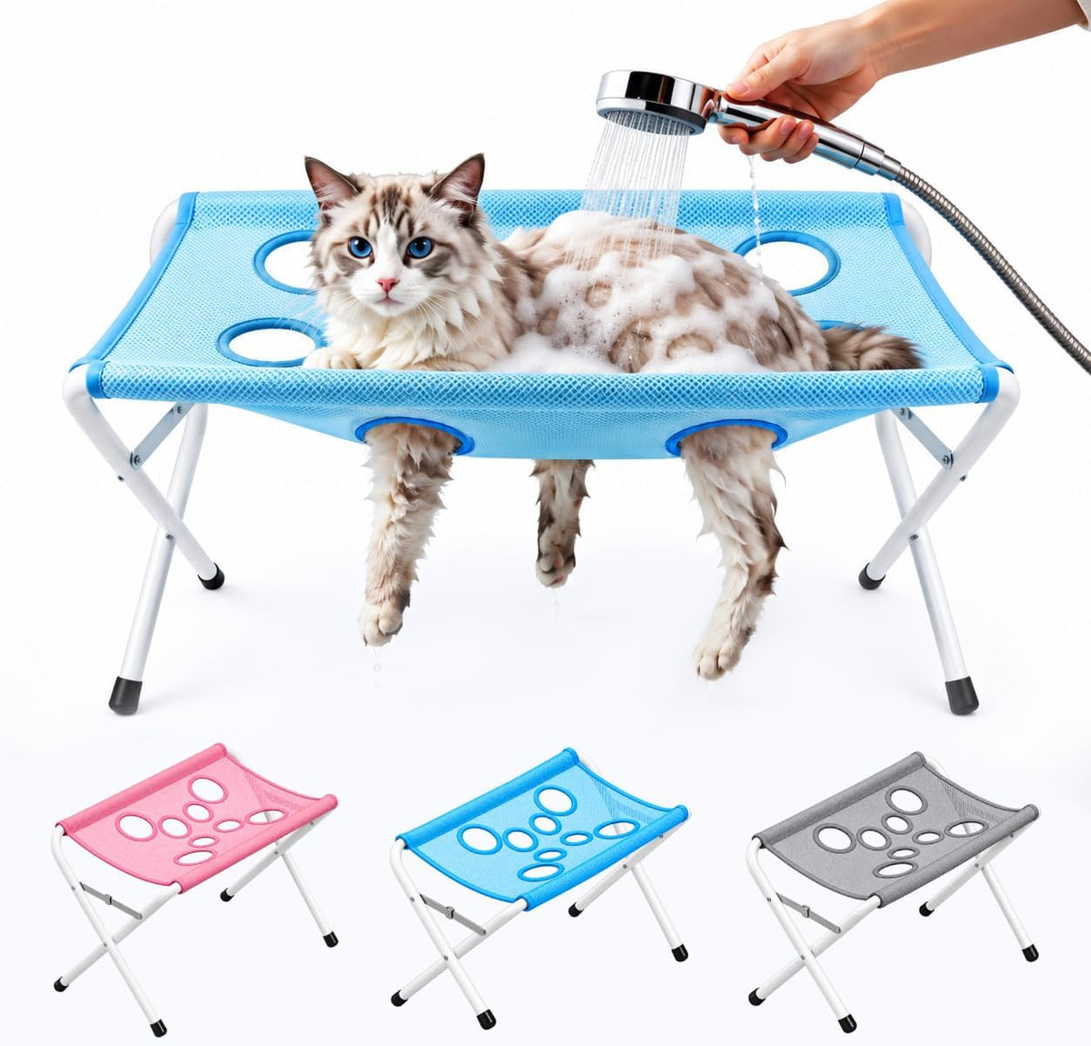 Pet Grooming Hammock Stand Foldable for Small Dogs Cats