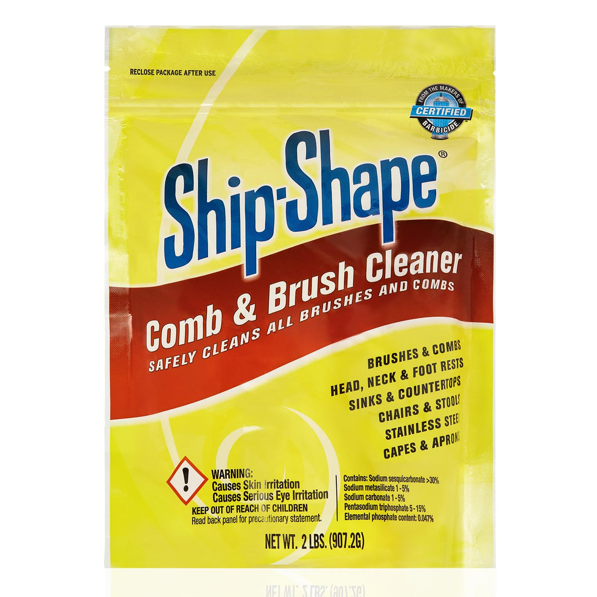 Professional Comb and Brush Cleaner (2 Lbs) – Heavy Duty Hair Brush Cleaner Powder – Removes Hair Color, Oils & Hairspray Residue – Safe for Brushes, Rollers & Salon Surfaces
