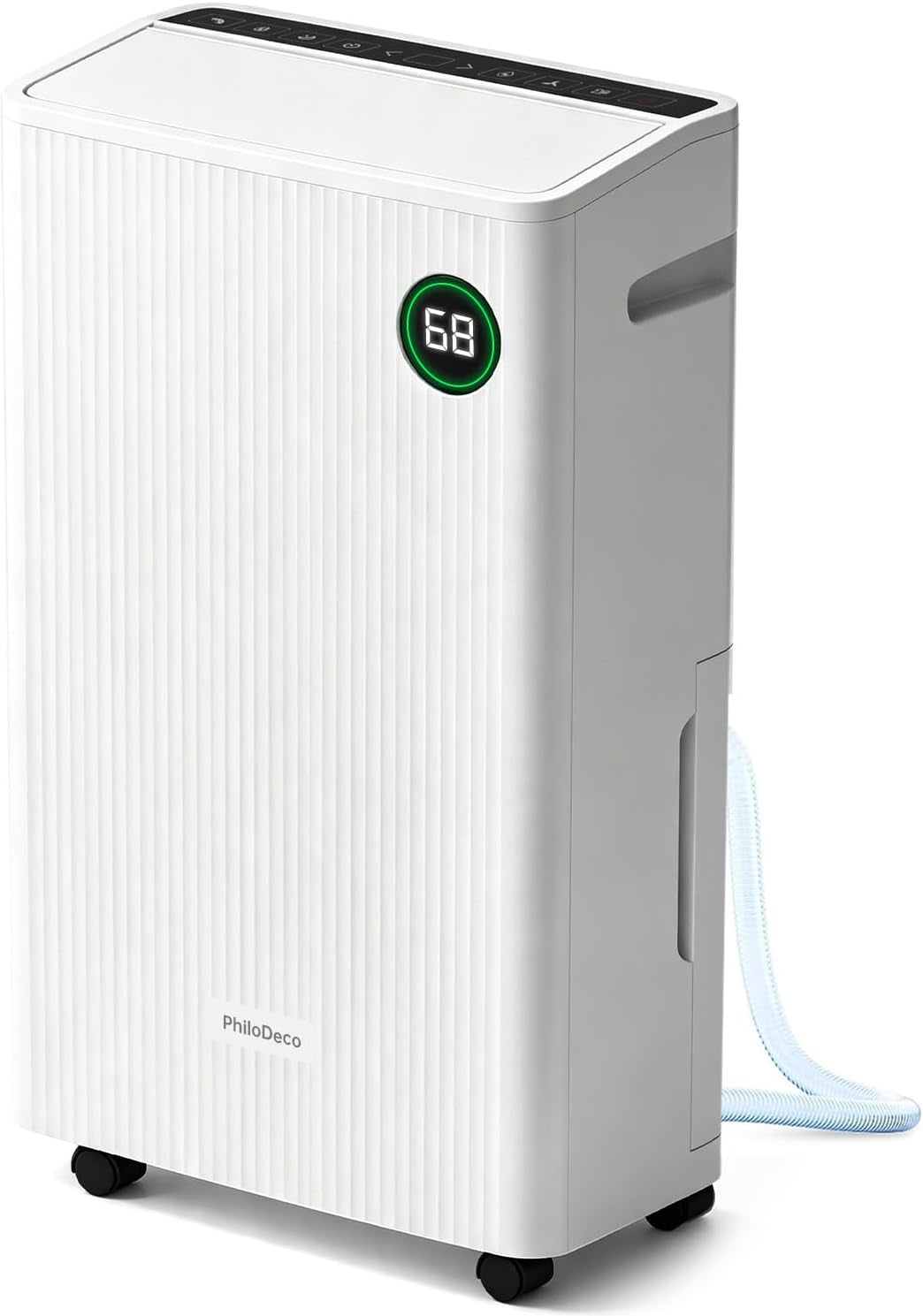 4500 Sq Ft Dehumidifier for Basement, Max 80 Pint with Drain Hose, White