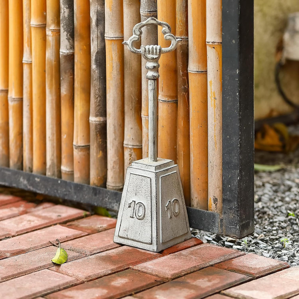 16" H Door Stop with Long Handle, 5.3 Lbs Tall Heavy Doorstop