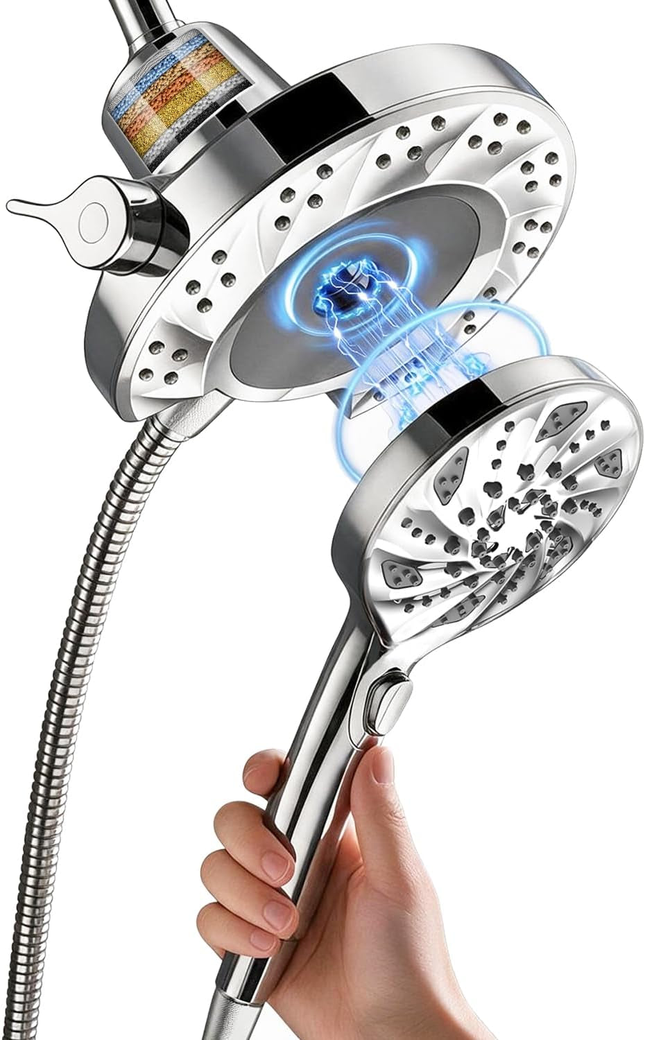 Filtered Shower Head with Handheld Combo, High Pressure Showerhead,Magnetic