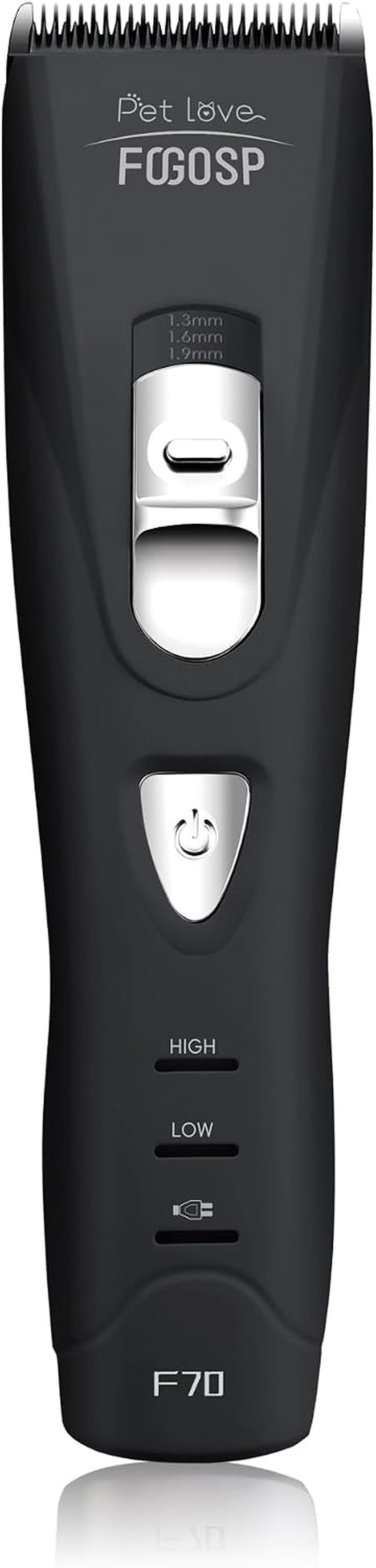 Quiet Dog Hair Clippers for Matted & Long Hair 5300RPM Cordless Pet Clipper Kit for Dogs, Cats, Rabbits Rechargeable 7Hours Working Time(Black)