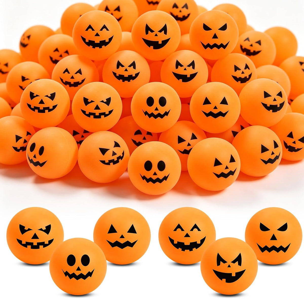 24 Pcs Halloween Table Tennis Balls 40Mm for Party Favors