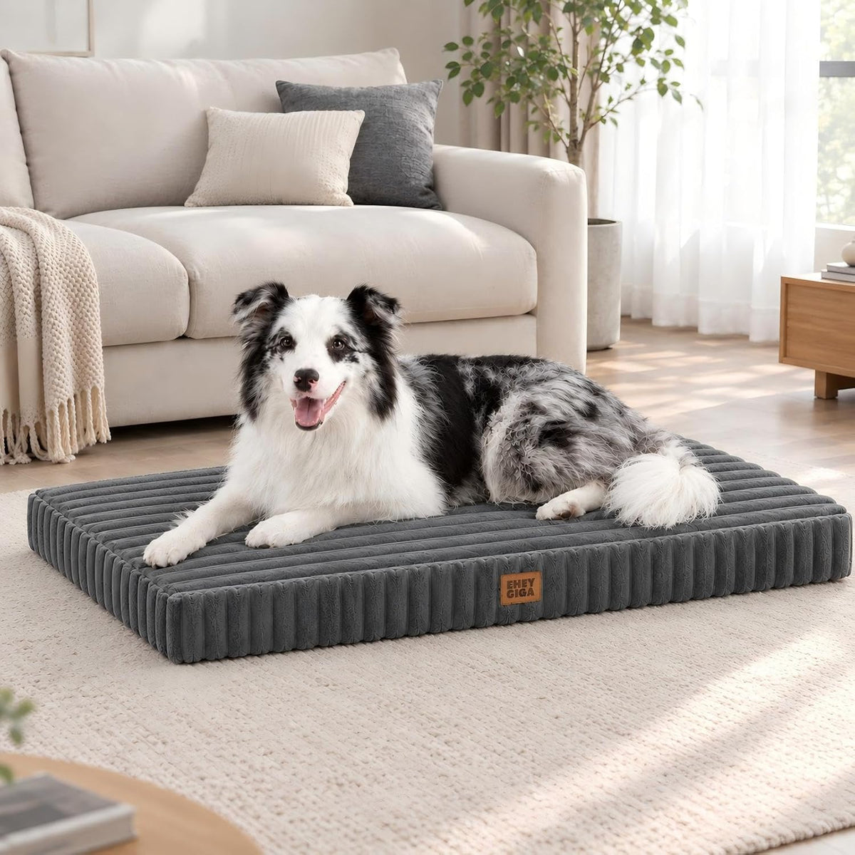 EHEYCIGA Orthopedic XL Dog Beds Large Sized Dog, 41"X27" Washable Pet Bed