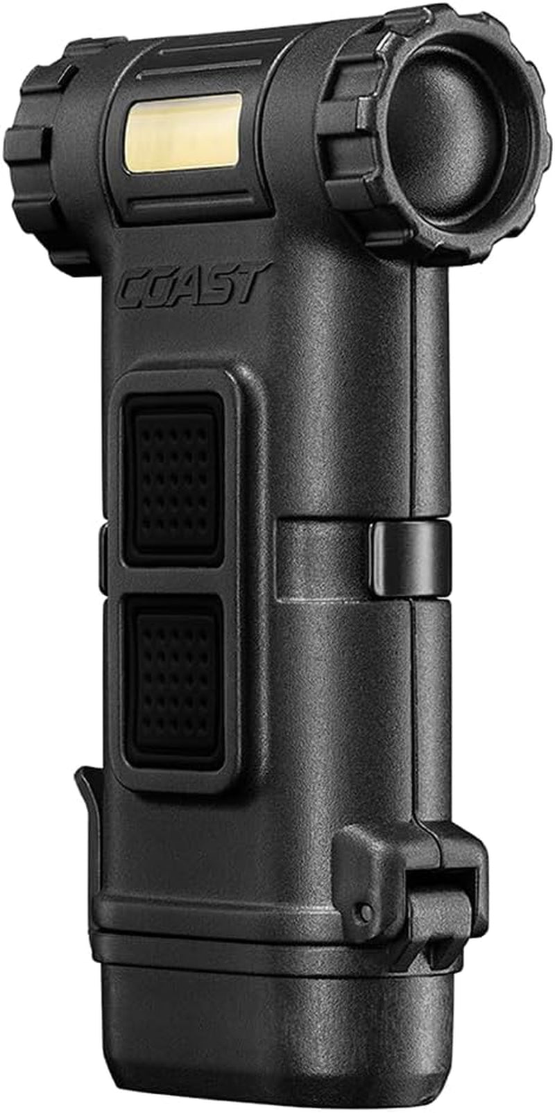 Coast HX4 120 Lumen Dual Color (White & Red) Magnetic LED Clip Light with Beam Rotation, Black