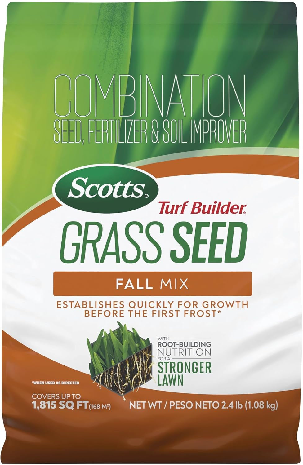 Scotts Turf Builder Grass Seed Fall Mix, 2.4 Lbs.