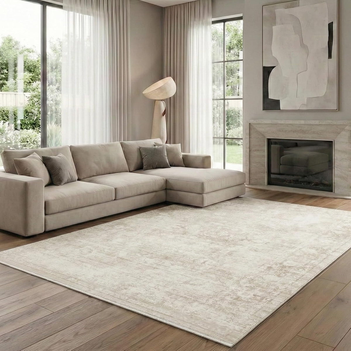 Homemate Washable Rug 5X7 Area Rugs - Vintage Rugs for Living Room