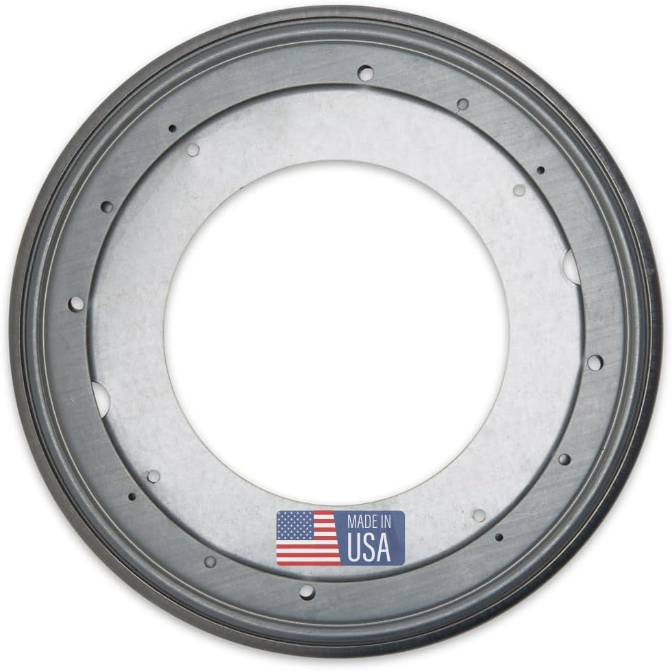 Lazy Susan Hardware, Heavy Duty 12 Inch, Pack of 1 Steel Lazy Susan Turntable Ball Bearing, by Woodpeckers