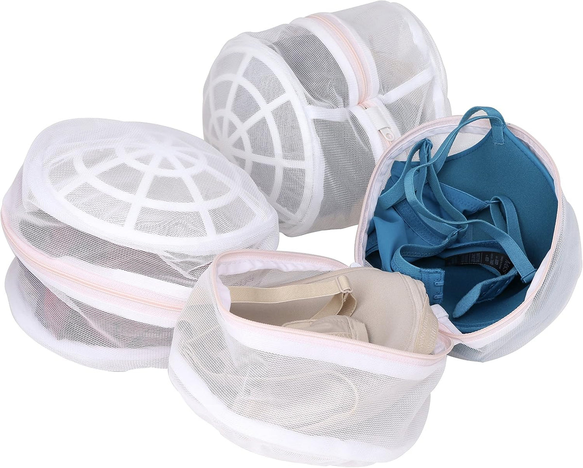 Premium Bra Wash Bag – Set of 3 Mesh Lingerie Laundry Bags for Delicates – Protects Bras, Underwear & Intimates in Washing Machine – Durable Zipper Closure – Regular Size
