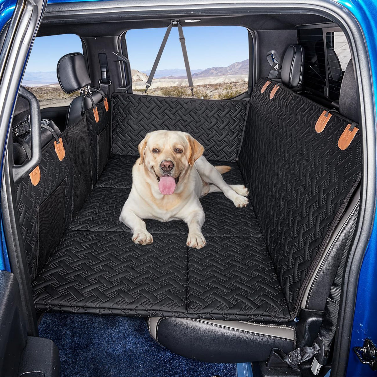 Dog Car Seat Cover for Back Seat,Seat Extender for Full Size Truck