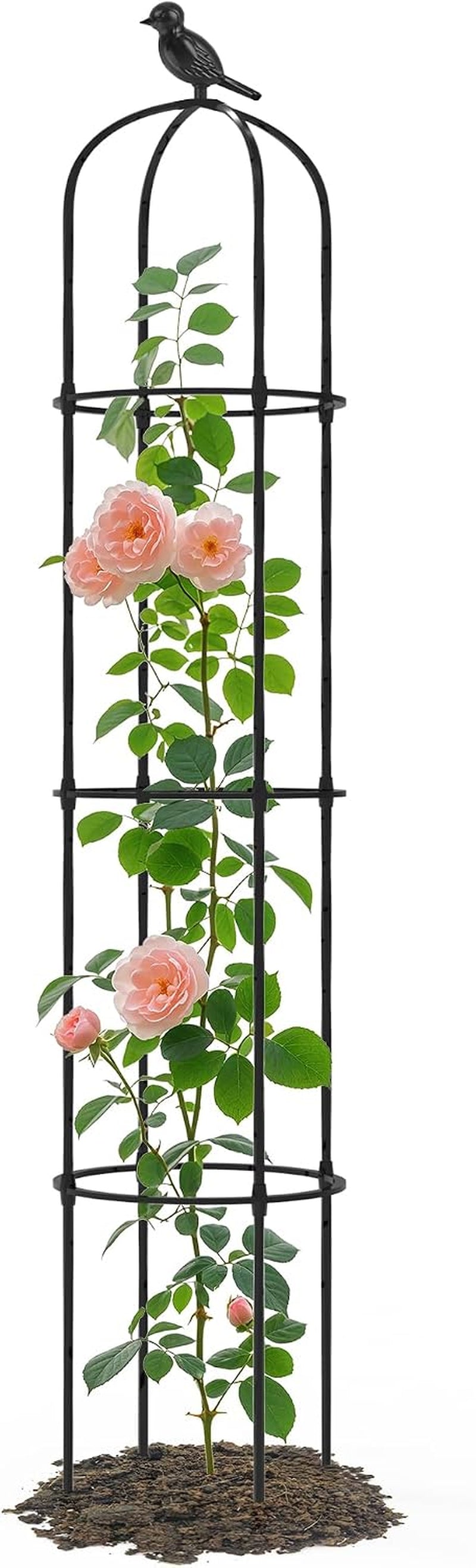 Garden Obelisk Trellis for Climbing Plants Outdoor 69" H (1 Pack)