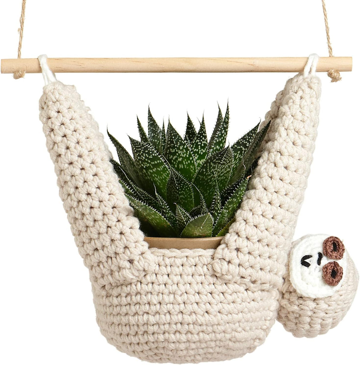 Evbopa Sloth Gifts Sloth Plant Hanger Plant Gifts Macrame Hanging Planter