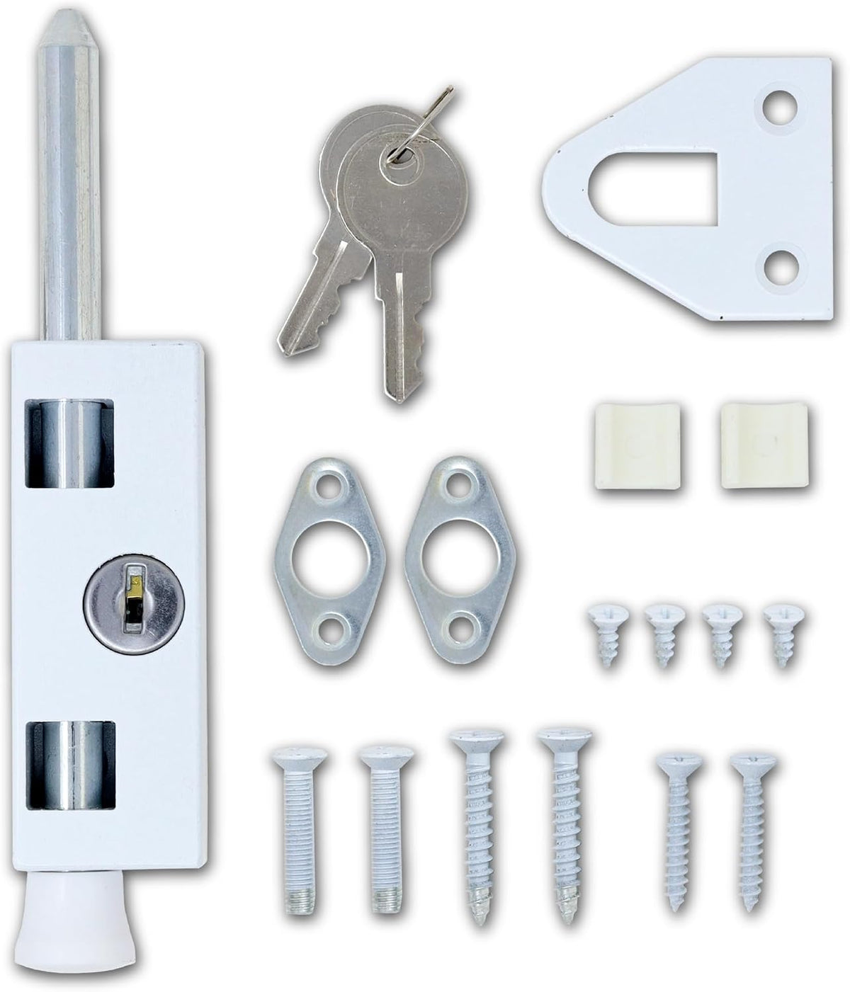 Summit Doorware Sliding Patio Door Lock with 2 Keys Security Lock for Home
