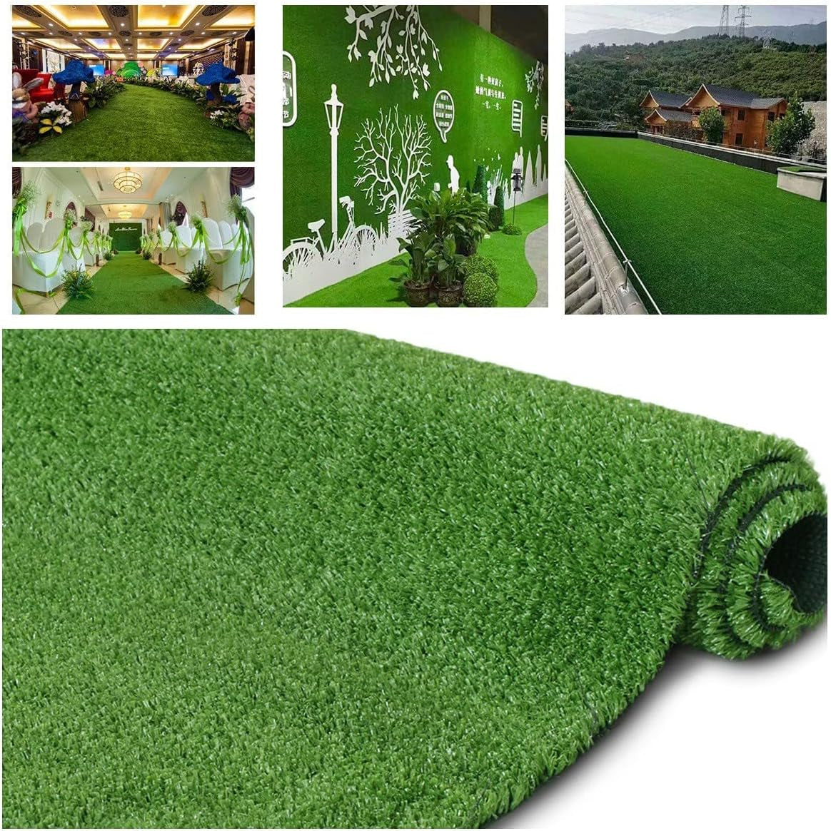 Petgrow Artificial Grass Turf Lawn 7FTX12FT, Indoor Outdoor Synthetic Grass
