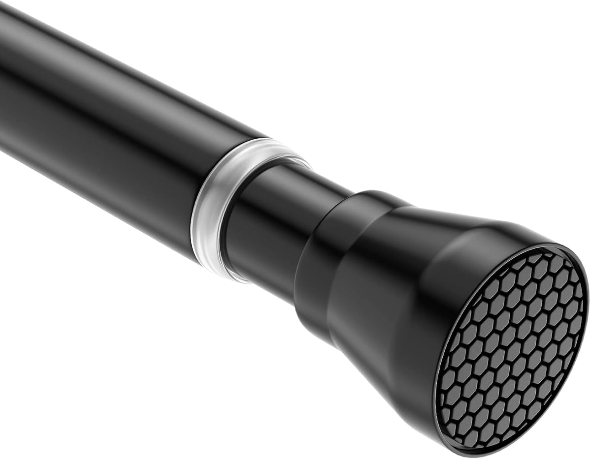 Black Shower Curtain Rod 28-48In,Small Adjustable Tension Rod,1Pcs