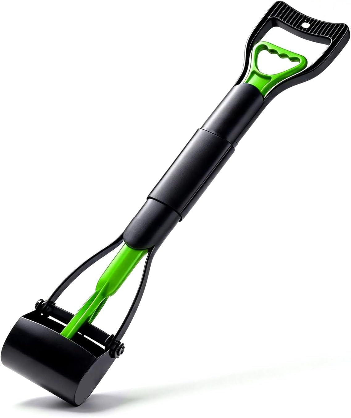 27.56" Pooper Scooper for Dogs, Foldable & Durable Poop Scooper, Green