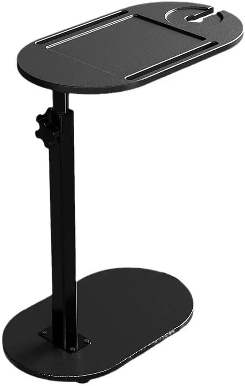 Bamboo Bathtub Tray Table with Adjustable Height,Freestanding Design for Spa,Bathtub, Bed, Sofa, Couch with Wine Glass Holder, Perfect for Luxury Bath Home Spa Gift(Black)
