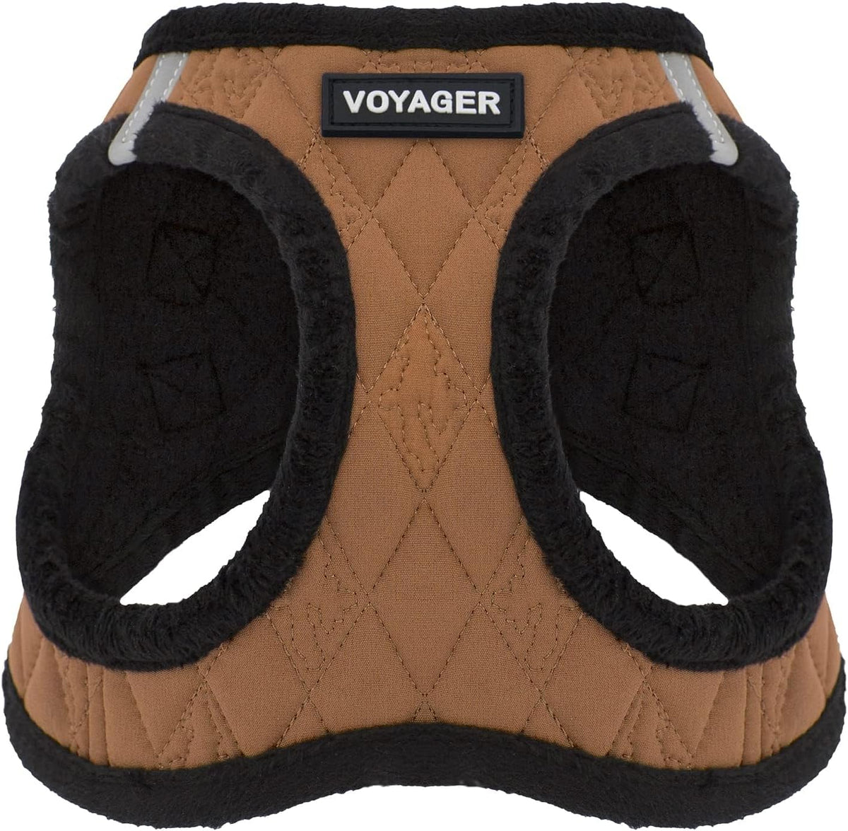 Voyager Step-In Plush Dog Vest Harness -Beige Plush, Medium