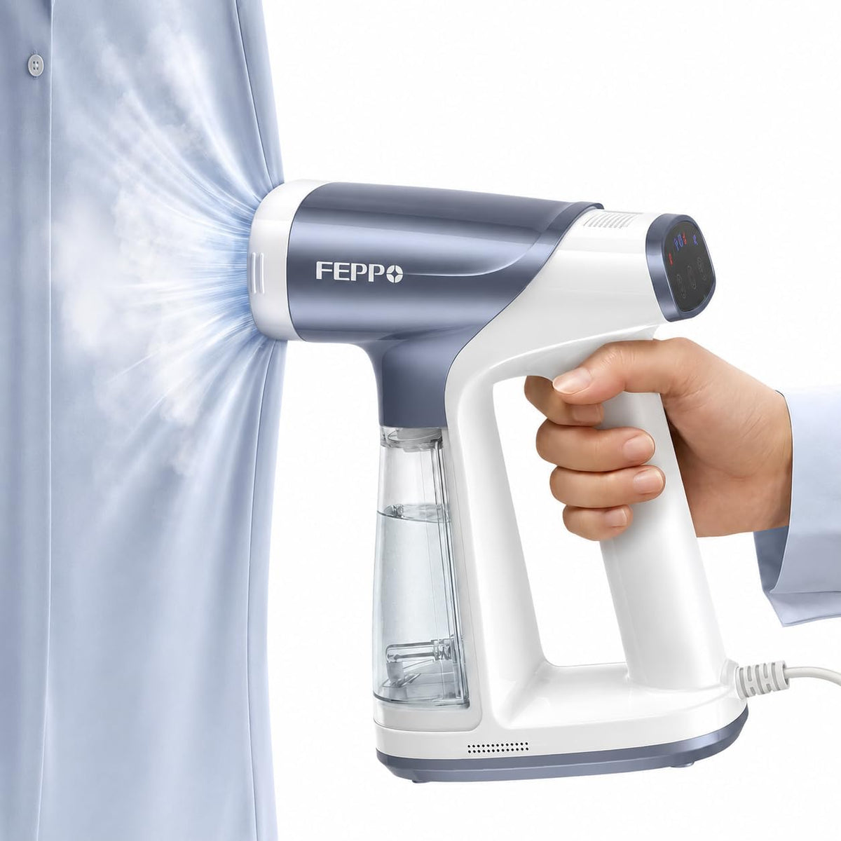 FEPPO Iron Vacuum Steamer for Clothes,Handheld Garment Steamer with Suction
