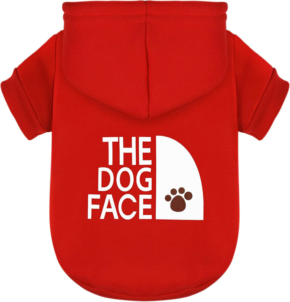 Red Chihuahua Dog Hoodie: Keep Your Pup Warm and Stylish with a 'The Dog Face' Printed Sweatshirt Pet Clothes, and Sweater Coat All in One Perfect for Winter and Cool Summer Nights! Red L