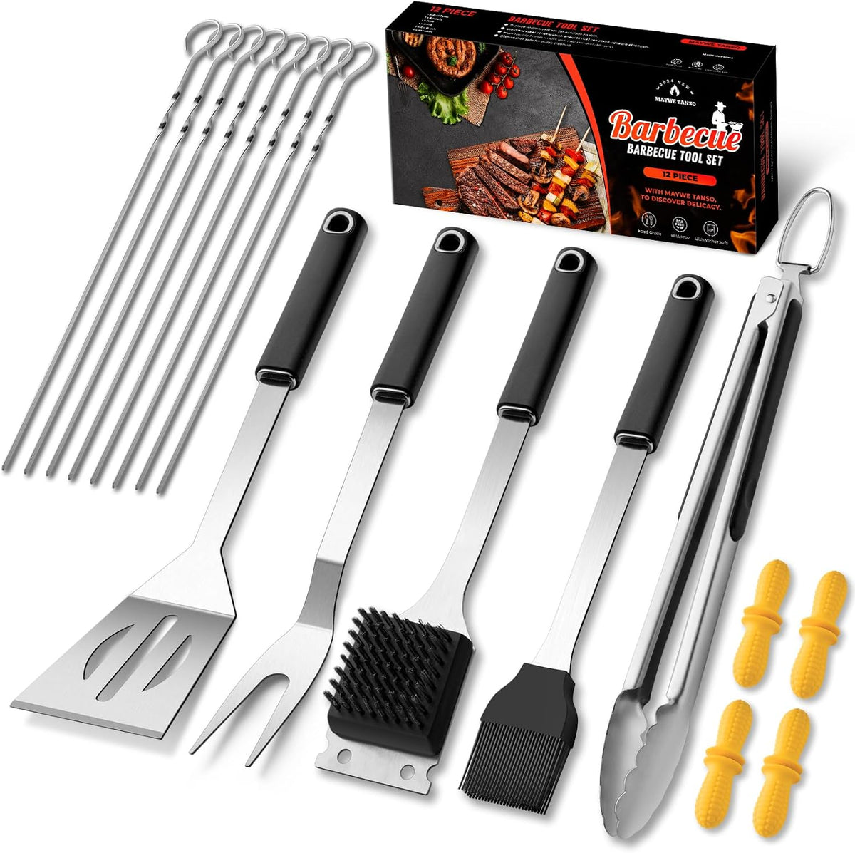 21 Pcs Grill Tools Set,Bbq & Grilling Accessories Outdoor Barbecue Utensils