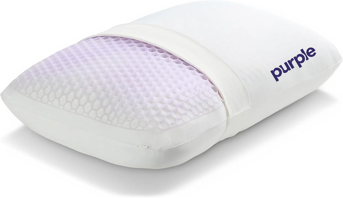 Purple Gridcloud Pillow, Standard Size, Cooling Plush Neck Pillow