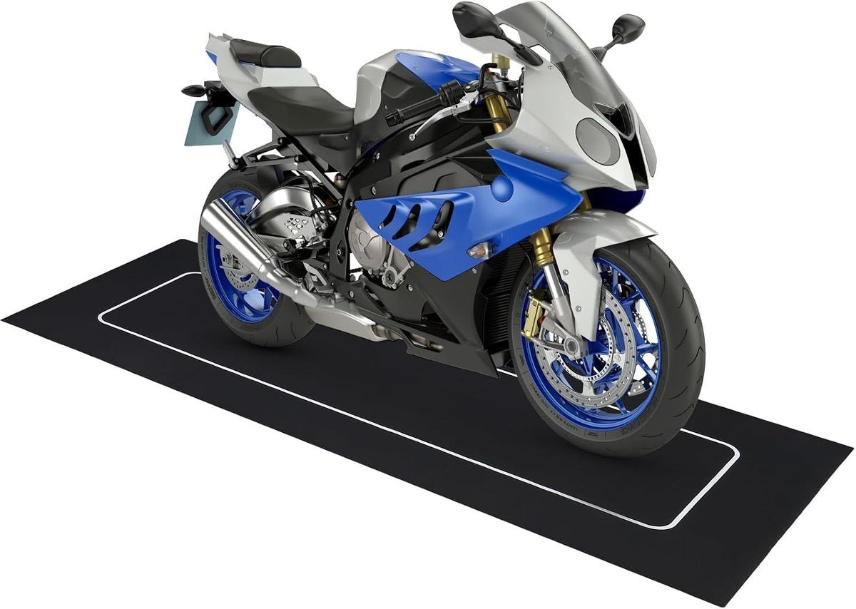 Drydiet Motorcycle Garage Mat Non Slip, Basic Style, 98 X 31 Inch