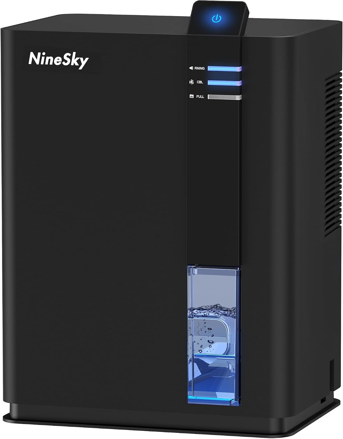 Dehumidifier for Home, 98 Oz Dehumidifiers for Room, Bathroom, Bedroom & Basement (800 Sq. Ft.), Auto Shut-Off, 5-Color LED Light, Black