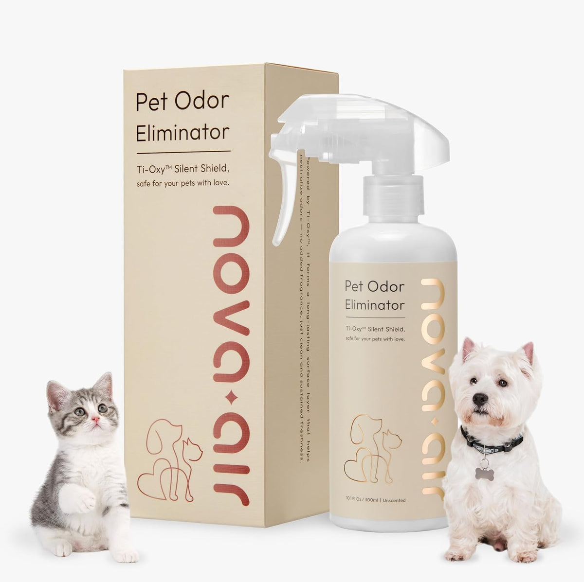 Pet Safe Odor Eliminator for Home - Multi-Purpose Deodorizer Spray