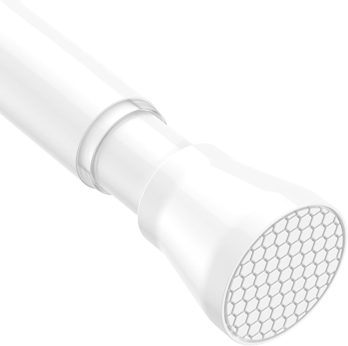 AIZESI Tension Curtain Rod 28-48 Inch Adjustable No Drilling, White