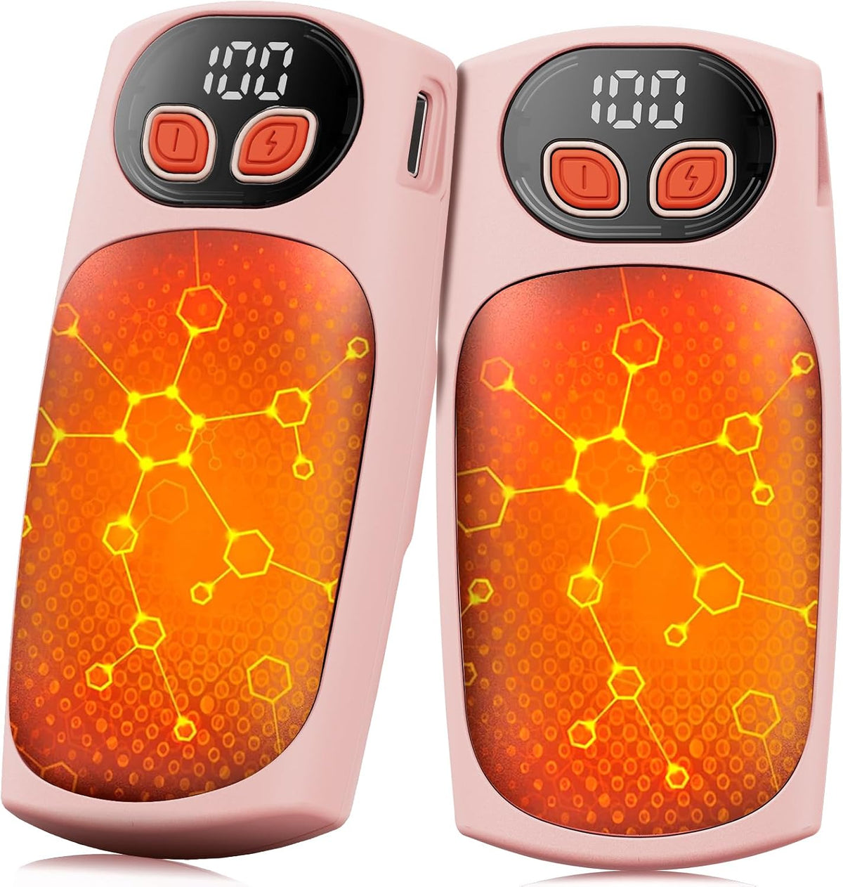 Hand Warmers Rechargeable 2Pack,Ai Electric Hand Warmers 20Hrs Long Safe Heat,Max 131℉, with LED Display,Portable Pocket Heater for Skiing,Raynauds, Hunting Essentials,Gifts for Christmas,Men Women