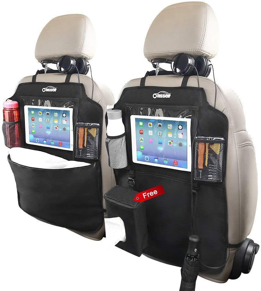 Oasser Seat Back Protector Kick Mats Backseat Car Organizers
