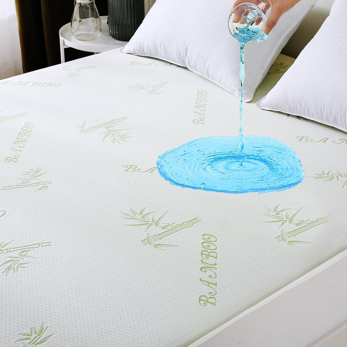 King Mattress Protector, 100% Waterproof Mattress Cover King Size Bed