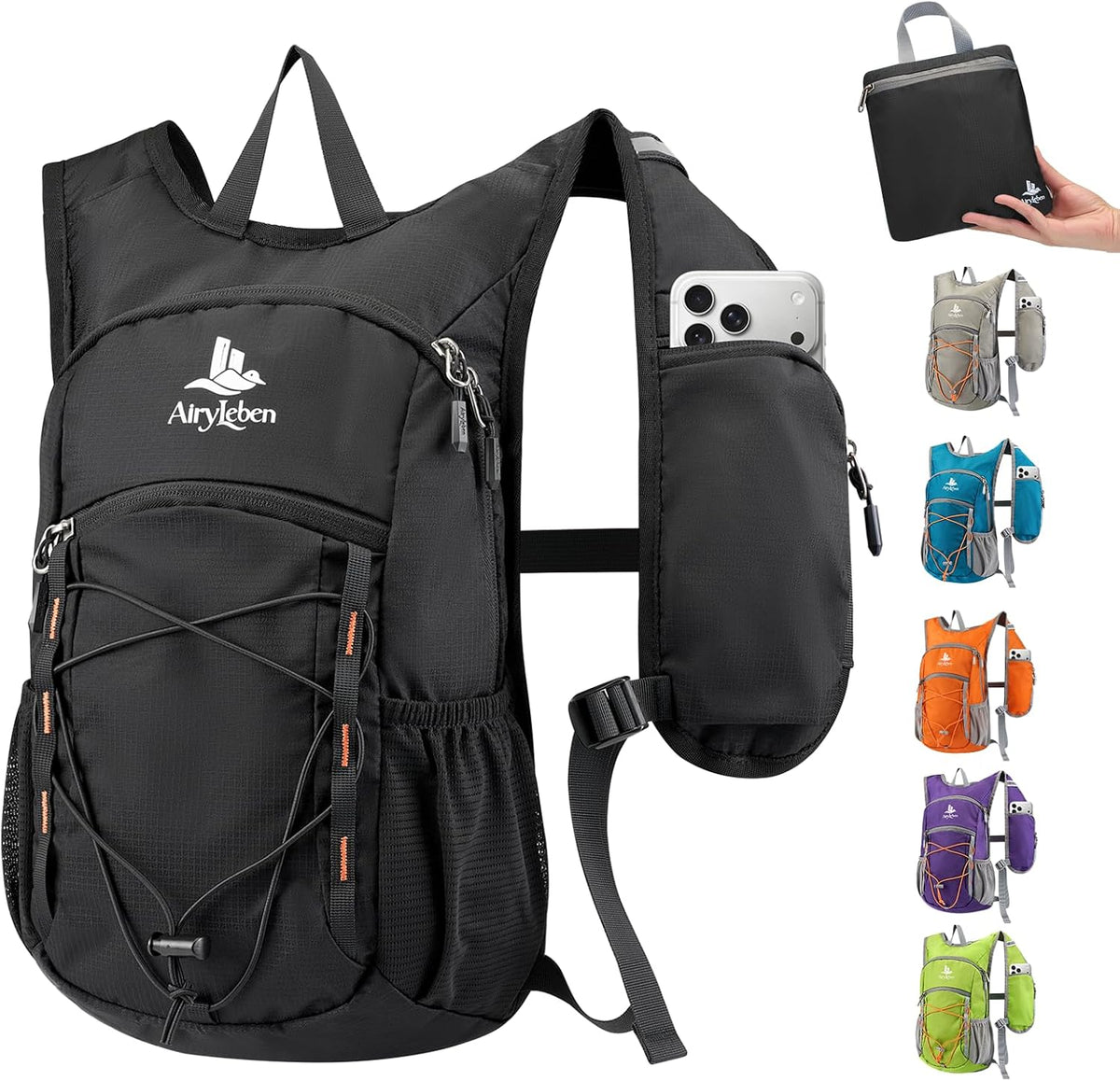 14L Small Hiking Backpack, Packable Travel Daypack for Men Women