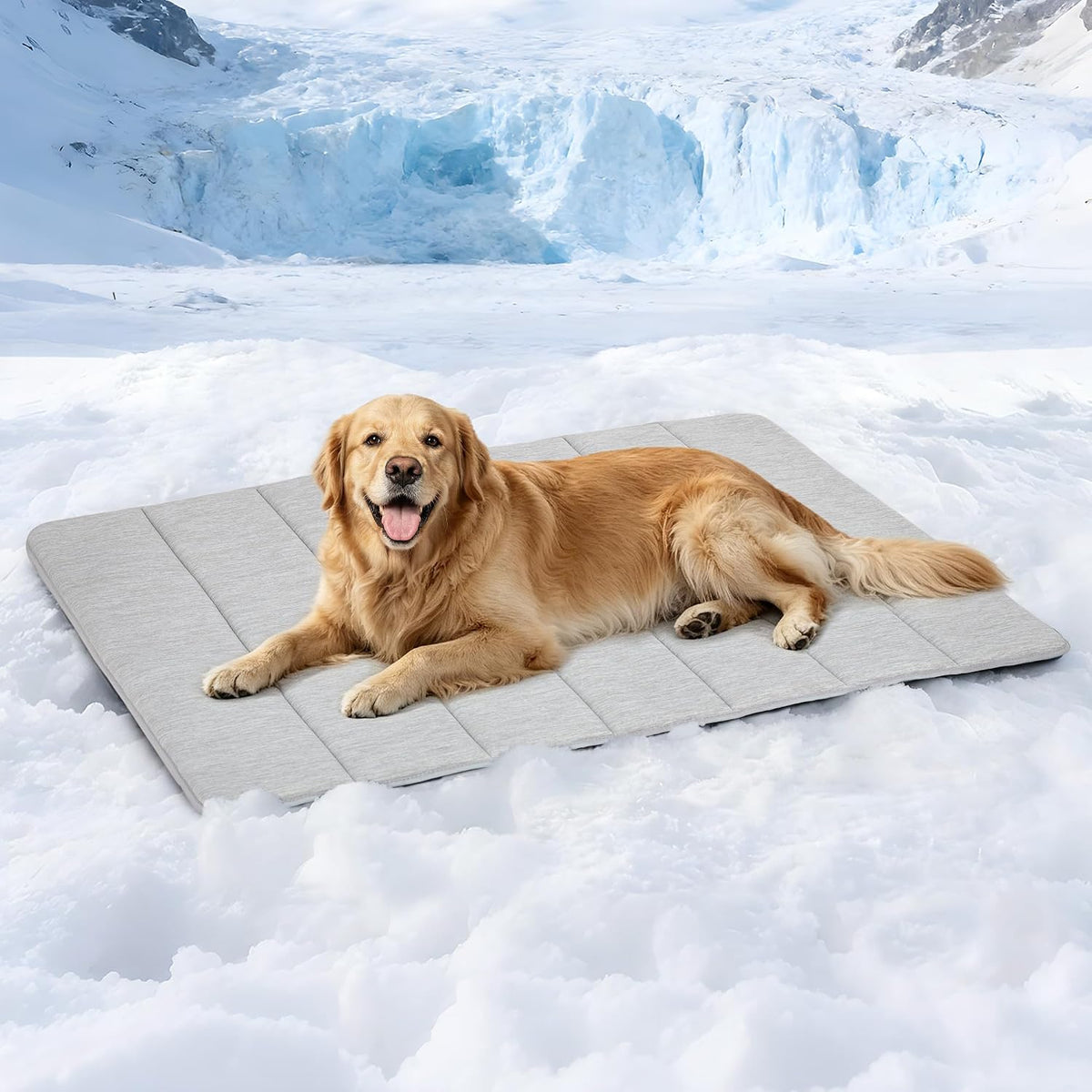 Dog Cooling Mat for Large Dogs, 41"X27" Memory Foam Pet Pad