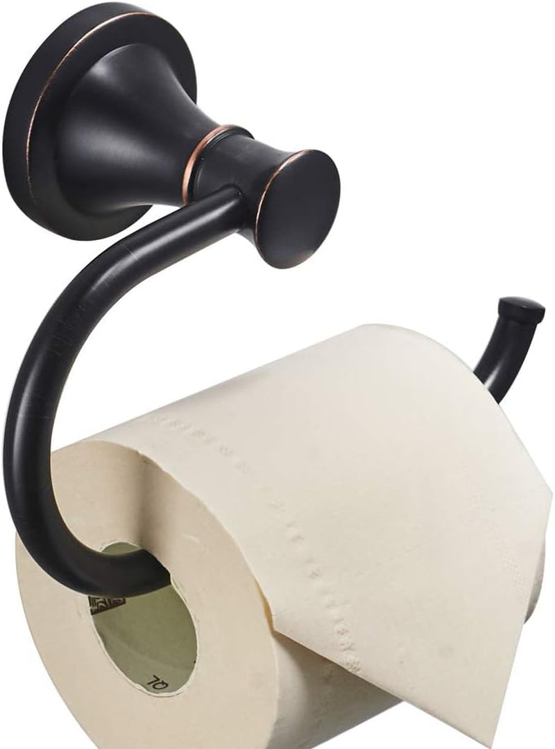Besy Toilet Paper Holder Wall Mount Bathroom Roll Holder Oil Rubber Bronze
