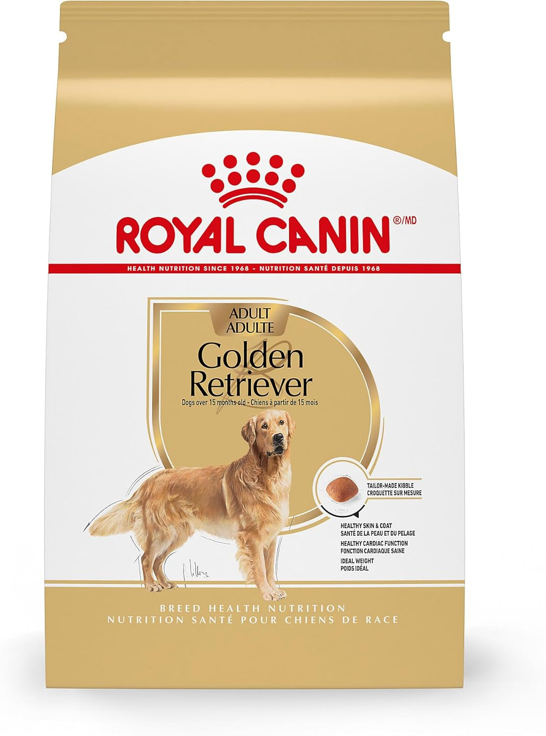 Royal Canin Breed Health Nutrition Golden Retriever Adult Dry Dog Food, 17 Lb Bag