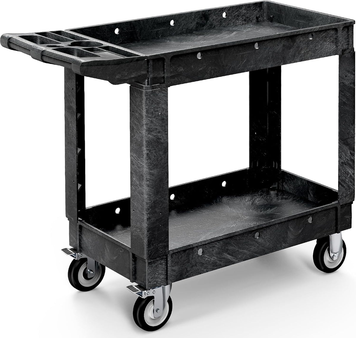 YITAHOME Black Utility Cart on Wheels, 550 Lbs Capacity, 40 X 17 Inch