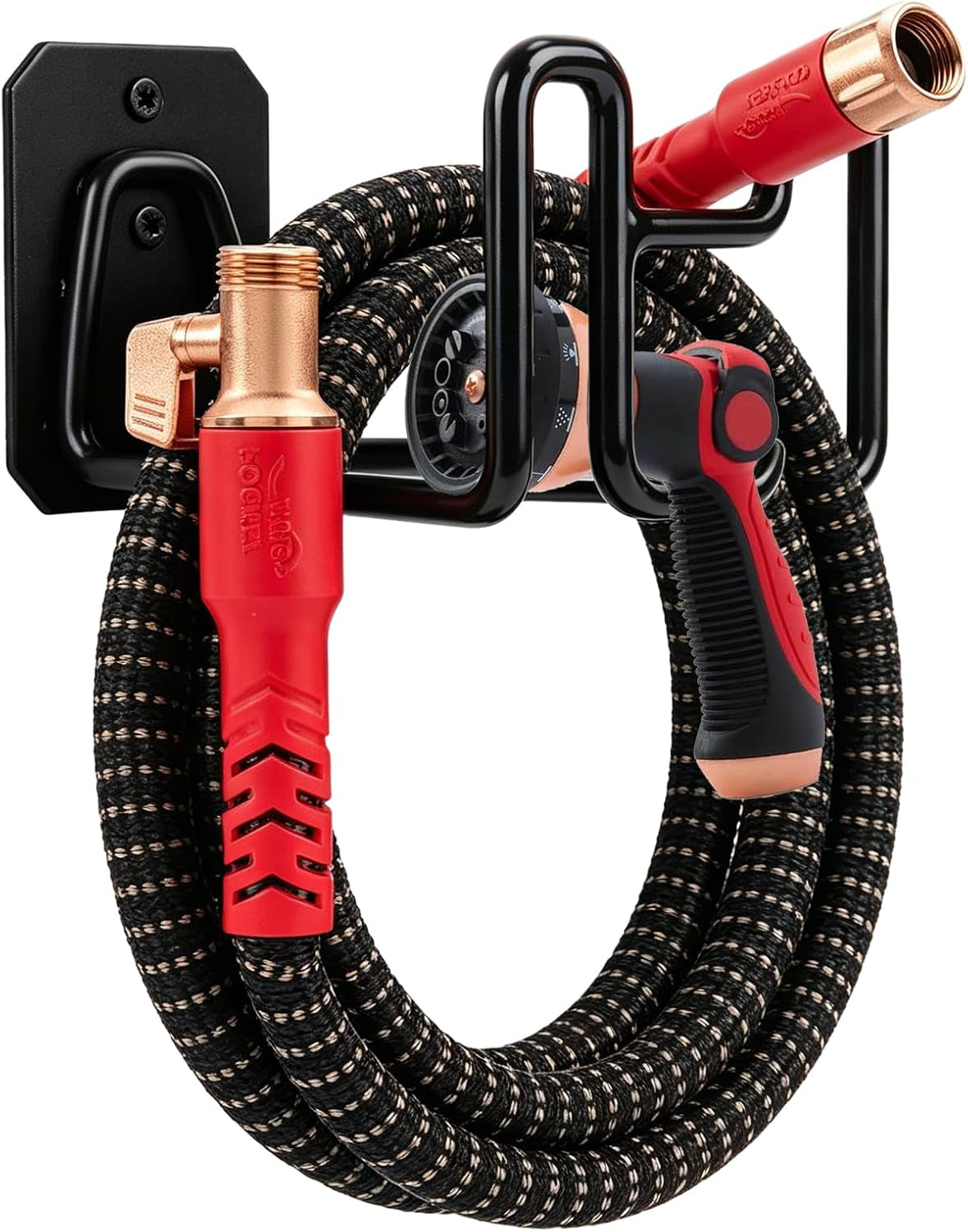 Holder for Pocket Hose, Heavy Duty Metal Wall Mount Hose Organizer