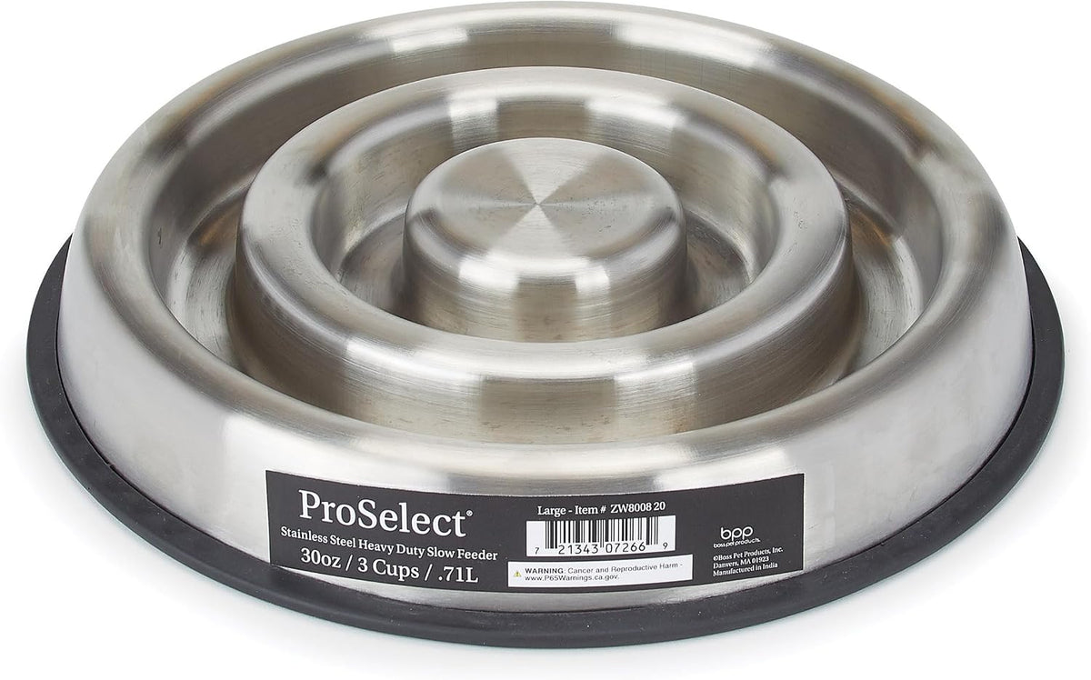 Proselect Stainless Steel Heavy Duty Slow Feeder Large