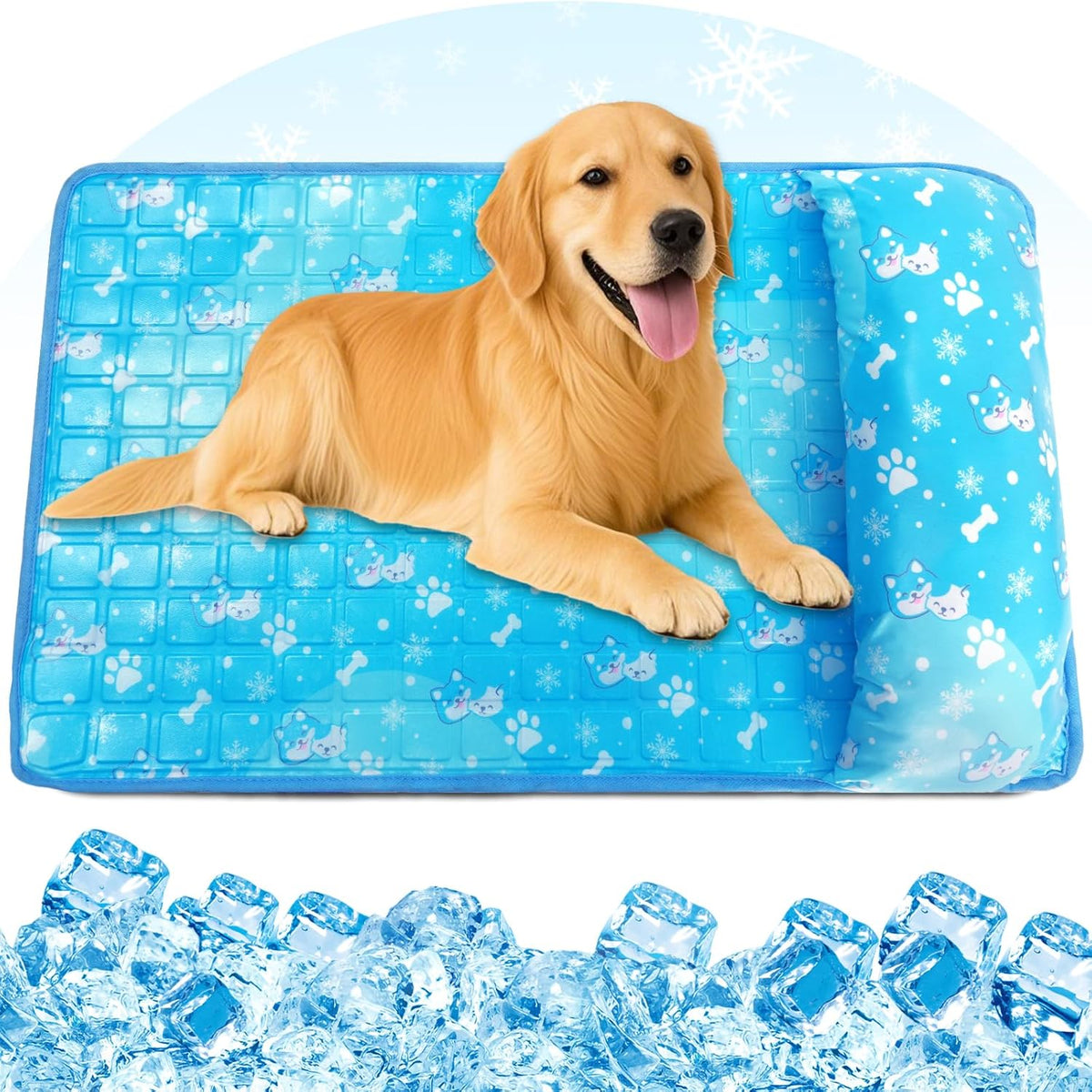 Dog Cooling Mat, Non Toxic Gel Cooling Pad for Small to Large Dog
