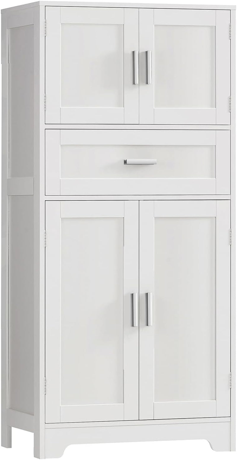 TEENFON Bathroom Storage Cabinet with Adjustable Shelf & Large Drawer