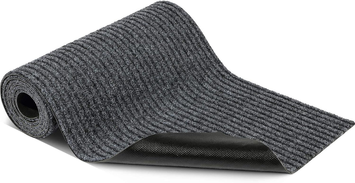 Nuanchu Large Semi Finished Outdoor Mat 16 X 79 Inch(Gray,1 Roll)