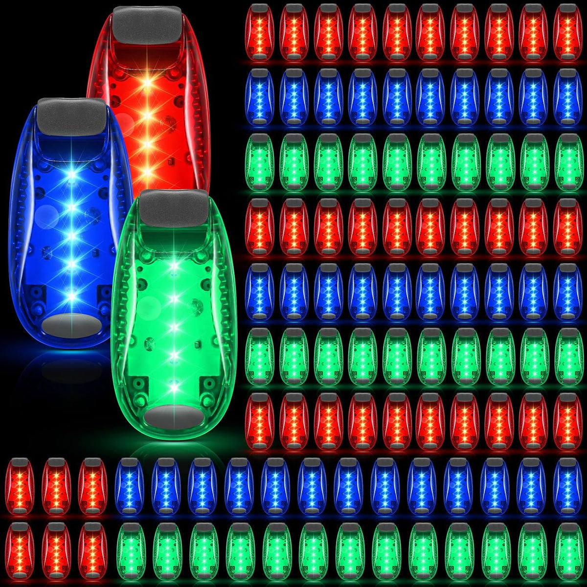 Copkim 30/60/100/200 Pcs LED Running Light Bulk